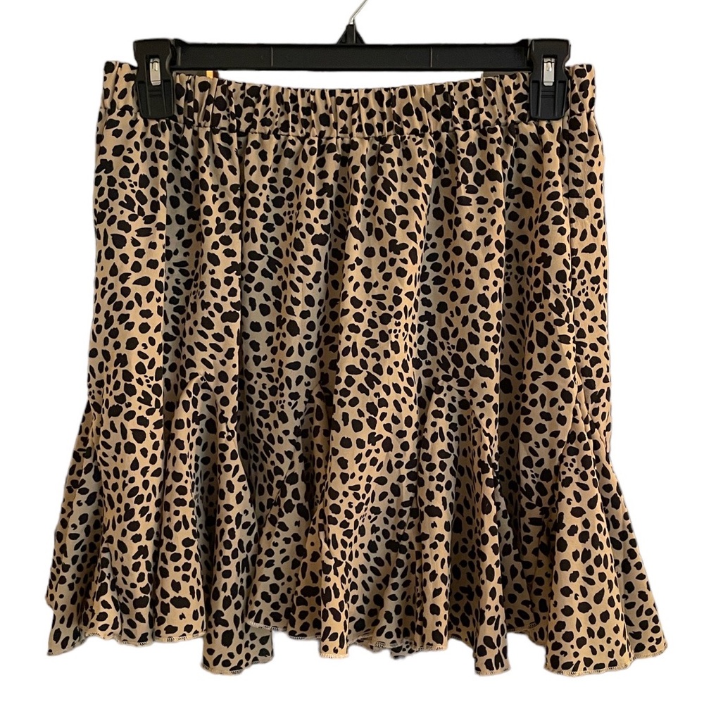 Shein Curve 1XL Leopard/Cheetah print skirt